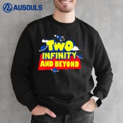 2 Year Old Two Infinity And Beyond 2nd Birthday Boys Girls Sweatshirt