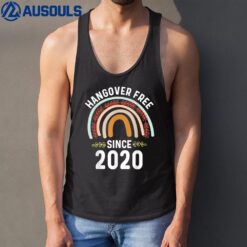 2 Years Sober Since 2020 Celebrate Sobriety Anniversary Boho Tank Top