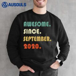 2nd Birthday Gifts Awesome Since September 2020 2 Year Old Sweatshirt