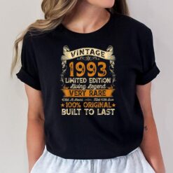 30 Year Old Gifts Vintage 1993 Limited Edition 30th Birthday T-Shirt