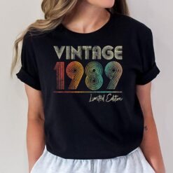 34 Year Old Vintage 1989 34th Birthday Gifts for Women Men T-Shirt