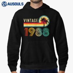 35 Year Old Gifts Vintage Born In 1988 35th Birthday Retro Hoodie