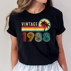 35 Year Old Gifts Vintage Born In 1988 35th Birthday Retro T-Shirt