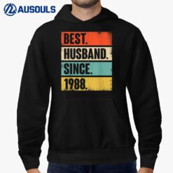 35th Year Wedding Anniversary Best Husband Since 1988 Epic Hoodie