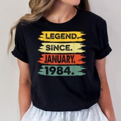 39 Years Old Gifts Legend Since January 1984 39th Birthday T-Shirt