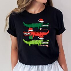 3 Christmas Crocodiles Santa Xmas Alligator Men Women Kids T-Shirt