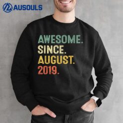 3rd Birthday Gifts 3 Years Old Boy Awesome Since August 2019 Sweatshirt