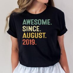 3rd Birthday Gifts 3 Years Old Boy Awesome Since August 2019 T-Shirt