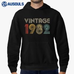 40 Year Old Gift Happy Birthday 40th Vintage Men Women 1982 Hoodie