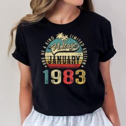 40 Years Old Awesome Since January 1983 Gifts 40th Birthday T-Shirt