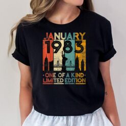 40 Years Old Vintage January 1983 Birthday Men Women 40th T-Shirt