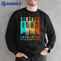 40th Birthday Gift Vintage 1983 Limited Edition 40 Years Old Sweatshirt