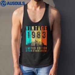 40th Birthday Gift Vintage 1983 Limited Edition 40 Years Old Tank Top