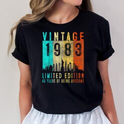 40th Birthday Gift Vintage 1983 Limited Edition 40 Years Old T-Shirt