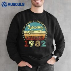 40th Birthday Gifts Awesome Since November 1982 40 Years Old Sweatshirt