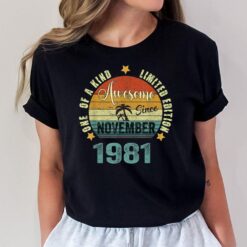 41 Year Old Awesome Since November 1981 41th Birthday T-Shirt