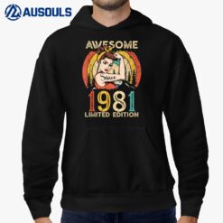 41th Birthdaya Vintage 1981 Limited Edition Hoodie