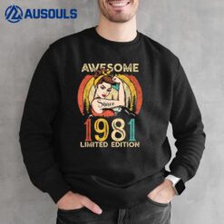 41th Birthdaya Vintage 1981 Limited Edition Sweatshirt