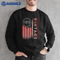 46 Year Old Gifts Vintage 1976 American Flag 46th Birthday Sweatshirt