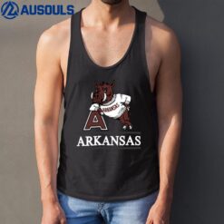 47 Arkansas Razorbacks Red Fineline Tank Top