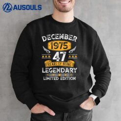 47 Years Old Gifts Vintage December 1975 47th Birthday Sweatshirt