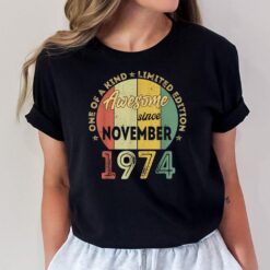 48 Years Old gifts Awesome Since November 1974 48th Birthday T-Shirt