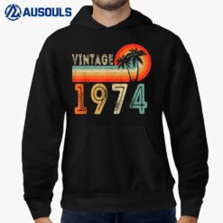 49 Year Old Gift Vintage 1974 Made In 1974 49th Birthday Hoodie