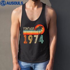 49 Year Old Gift Vintage 1974 Made In 1974 49th Birthday Tank Top