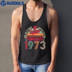 49 Years Old Gifts Vintage September 1973 49th Birthday Tank Top