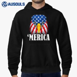 4th July Eagle 'Merica America Independence Day Patriot USA Hoodie