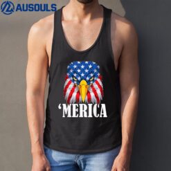 4th July Eagle 'Merica America Independence Day Patriot USA Tank Top