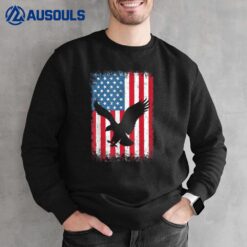 4th of july American eagle flag USA Independence Day Sweatshirt