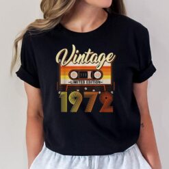 50 Year Old Gift Vintage 1972 50th Birthday Cassette Tape T-Shirt