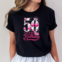 50 Year Old Gifts It's my 50th Birthday Pink Diamond Crown T-Shirt