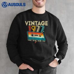 50 Year Old Gifts Vintage 1972 Cassette Tape 50th Birthday Sweatshirt