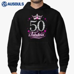 50 Years Old Gifts 50 & Fabulous Since 1973 50th Birthday Hoodie