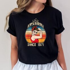 51 Year Old Awesome Since 1971 51st Birthday Women Girls T-Shirt