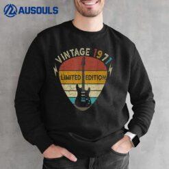 51 Years Old Gift Vintage 1971 Guitar Lover 51th Birthday Sweatshirt