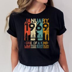 54 Years Old Vintage January 1969 Birthday Men Women 54th T-Shirt