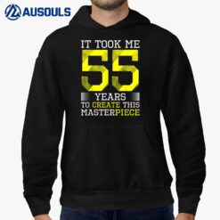 55th Birthday Gag Gift Idea Funny 55 Years Old Joke Hoodie