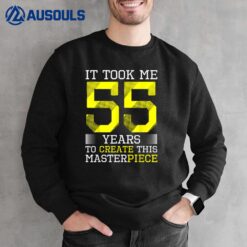 55th Birthday Gag Gift Idea Funny 55 Years Old Joke Sweatshirt