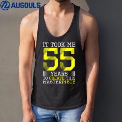 55th Birthday Gag Gift Idea Funny 55 Years Old Joke Tank Top