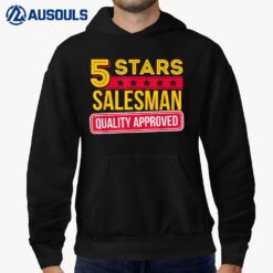 5 Stars Salesman - Funny Sales & Salesperson Gift Hoodie