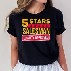5 Stars Salesman - Funny Sales & Salesperson Gift T-Shirt