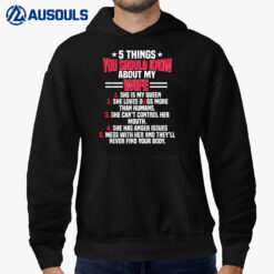 5 Things You Should Know About My Wife Funny Dog Paw Hoodie