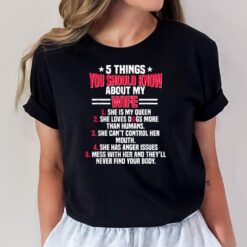 5 Things You Should Know About My Wife Funny Dog Paw T-Shirt