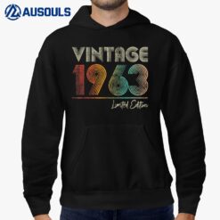 60 Years Old Vintage 1963 60th Birthday Gifts Hoodie