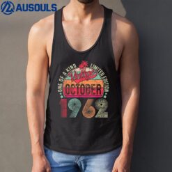 60 Years Old Vintage October 1962 60th Birthday Tank Top