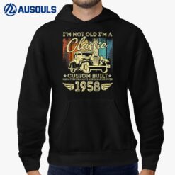 64 Year Old Vintage 1958 Classic Car 64th Birthday Gifts Hoodie