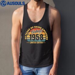 65 Years Old Gifts Vintage 1958 Birthday Gifts For Men Women Tank Top